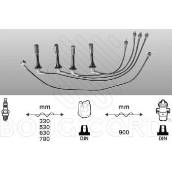 Kit de câbles d'allumage EFI AUTOMOTIVE 3395 pour FIAT TALENTO 2.0 - 75cv