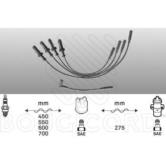 Kit de câbles d'allumage EFI AUTOMOTIVE 3398 pour SEAT EXEO 1.4 - 67cv