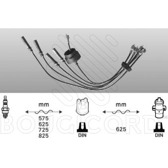 Kit de câbles d'allumage EFI AUTOMOTIVE 4038 pour ALFA ROMEO GTV 2.0 - 131cv
