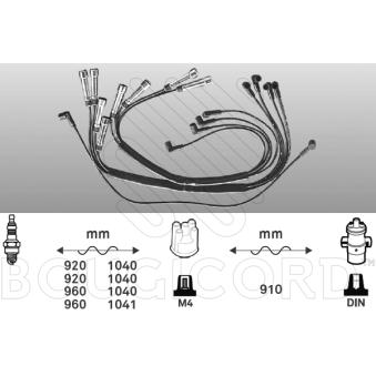 Kit de câbles d'allumage EFI AUTOMOTIVE OEM 1161501319