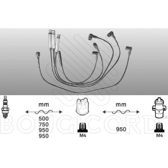 Kit de câbles d'allumage EFI AUTOMOTIVE OEM 1612485