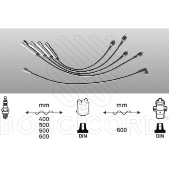 Kit de câbles d'allumage EFI AUTOMOTIVE 7244 pour PEUGEOT 308 1.6 i - 110cv