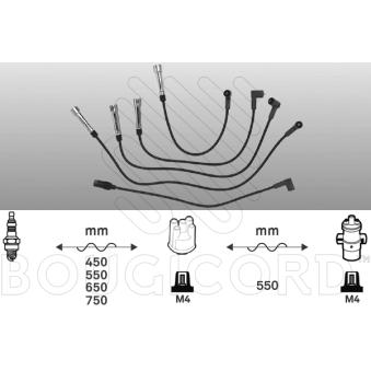 Kit de câbles d'allumage EFI AUTOMOTIVE 7248 pour SAAB 900 1.6 - 75cv