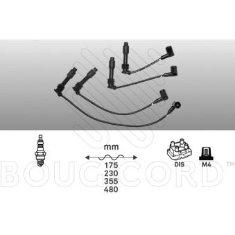 Kit de câbles d'allumage EFI AUTOMOTIVE OEM 96342284 Kit de câbles d'allumage EFI AUTOMOTIVE OEM 96342284