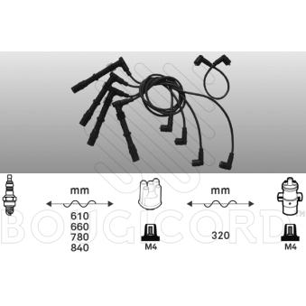 Kit de câbles d'allumage EFI AUTOMOTIVE OEM 037905409B