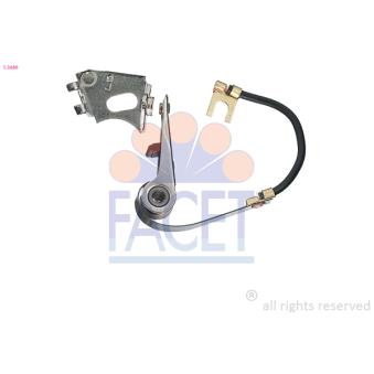 Jeu de contacts, distributeur d'allumage FACET 1.3686 pour RENAULT R20 2.0 - 103cv