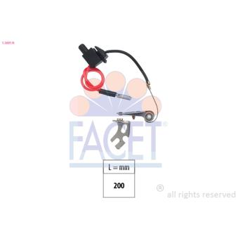 Jeu de contacts, distributeur d'allumage FACET [1.3691/6]
