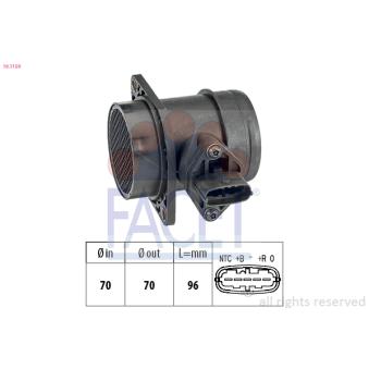 Débitmètre de masse d'air FACET OEM 46533308