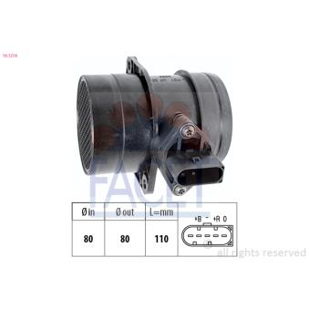 Débitmètre de masse d'air FACET OEM 06A906461E