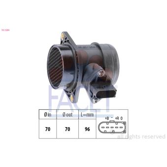 Débitmètre de masse d'air FACET OEM 06A906461