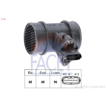 Débitmètre de masse d'air FACET OEM 93179927