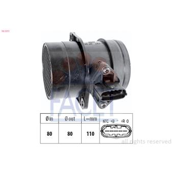 Débitmètre de masse d'air FACET OEM 2S7A12B579CA