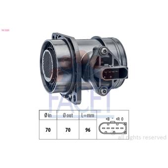 Débitmètre de masse d'air FACET OEM RM95VW12B529BC