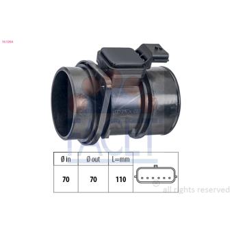 Débitmètre de masse d'air FACET 10.1364 pour LOTUS 2 ELEVEN 1.5 DCI - 110cv