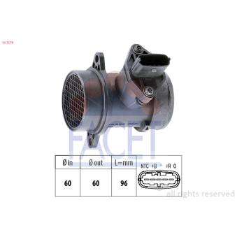Débitmètre de masse d'air FACET OEM 2816422601