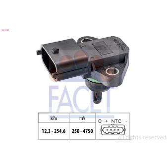 Capteur, pression de suralimentation FACET 10.3131 pour KIA K2500 2.5 CRDi - 131cv