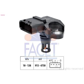 Capteur de pression barométrique, adaptation à l'altitude FACET 10.3132 pour SKODA E-CITIGO 1.0 - 68cv