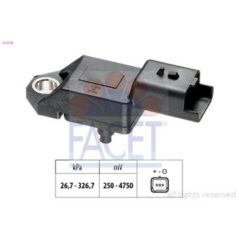 Capteur, pression de suralimentation FACET 10.3136 pour SKODA RAPID 2.2 D - 163cv