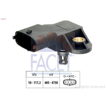 Capteur, pression de suralimentation FACET OEM 480ED1008060