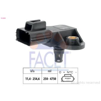 Capteur, pression de suralimentation FACET 10.3202