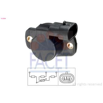 Capteur, position du papillon FACET 10.5094