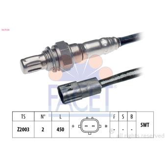 Sonde lambda FACET OEM 96276380