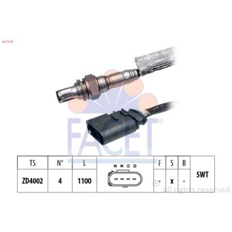 Sonde lambda FACET OEM 06A906265L
