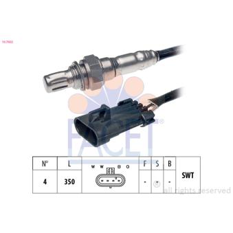 Sonde lambda FACET OEM 96507986