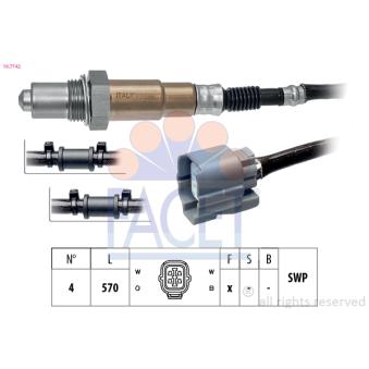Sonde lambda FACET OEM 36531PLD013