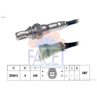Sonde lambda FACET OEM 1821364F00000