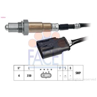Sonde lambda FACET OEM 55201610