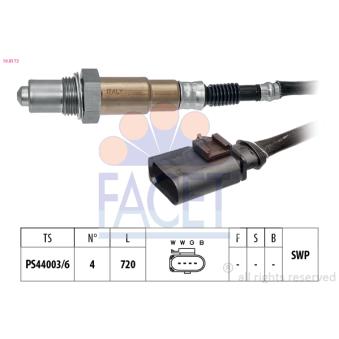 Sonde lambda FACET OEM 4L0906262H