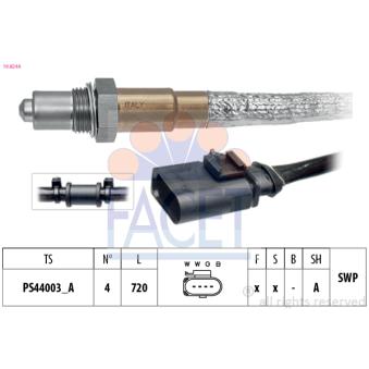 Sonde lambda FACET OEM 022906262BR