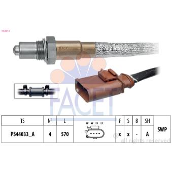 Sonde lambda FACET OEM 022906262BS