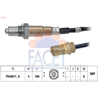 Sonde lambda FACET OEM 7570480