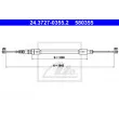 ATE 24.3727-0355.2 - Tirette à câble, frein de stationnement