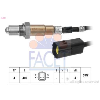 Sonde lambda FACET OEM 96423429