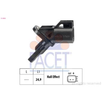 Capteur, vitesse de roue FACET OEM 3M5T2B372DA