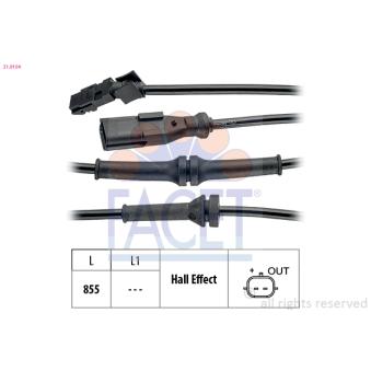 Capteur, vitesse de roue FACET OEM 479006271R