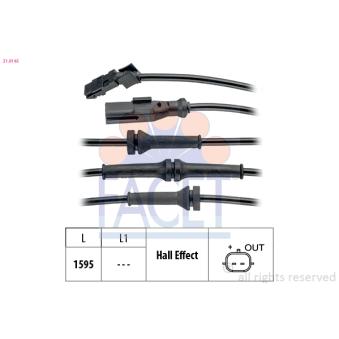 Capteur, vitesse de roue FACET OEM 4790000Q1C