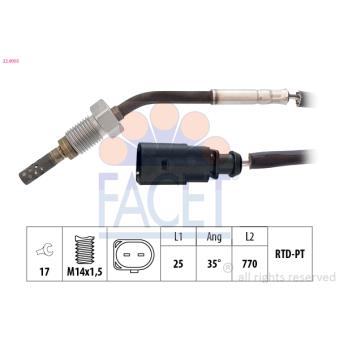 Capteur, température des gaz FACET OEM 03G906088A