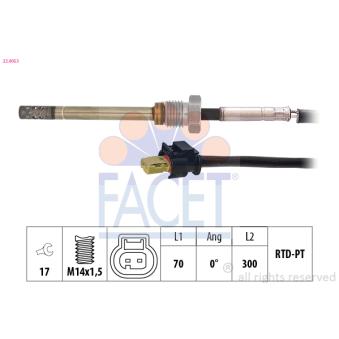 Capteur, température des gaz FACET OEM A0019050700