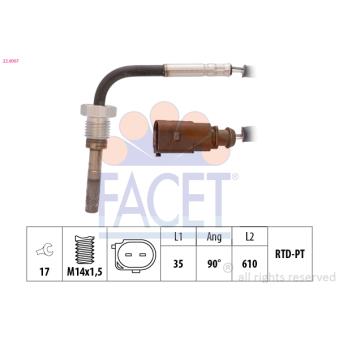 Capteur, température des gaz FACET OEM 03G906088K