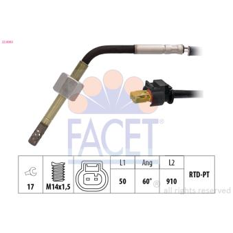 Capteur, température des gaz FACET OEM A0009058501