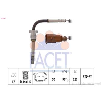 Capteur, température des gaz FACET OEM 059906088BF Capteur, température des gaz FACET OEM 059906088BF