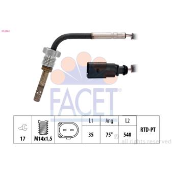 Capteur, température des gaz FACET OEM 059906088CL