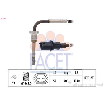Capteur, température des gaz FACET OEM 55200037