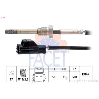 Capteur, température des gaz FACET OEM 31293139