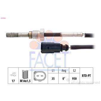 Capteur, température des gaz FACET OEM 03L906088CQ