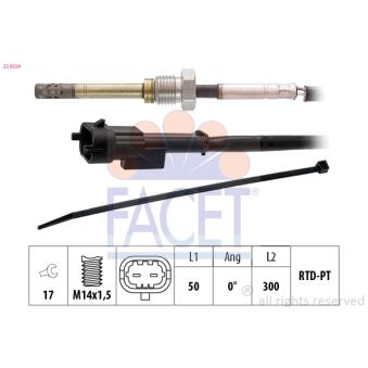 Capteur, température des gaz FACET OEM 25186658